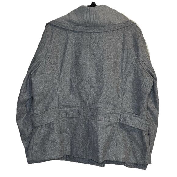 Vintage Deb Gray Double Breasted Peacoat Long Sleeve Lined Classic Women Size 2X - Picture 4 of 8